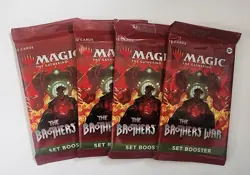 MAGIC MTG The Brother's War Set Booster PACK lot × 4 factory Sealed - Image 1