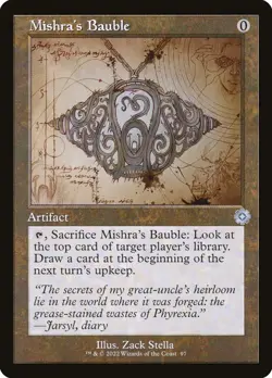 MTG Mishra's Bauble 97 Schematic The Brothers' War Retro Artifacts - Image 1