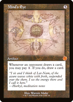 MTG Mind's Eye 96 Mythic Foil Schematic The Brothers' War Retro Artifacts - Image 1