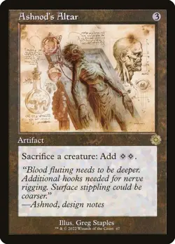 MTG Ashnod's Altar 67 Rare Schematic The Brothers' War Retro Artifacts - Image 1