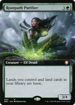 MTG Rootpath Purifier 44 Mythic Extended Art The Brothers' War Commander - Image 1
