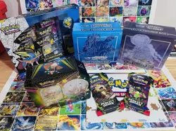 Pokemon TCG Sealed ETBs, Tin, and booster Package - Image 1