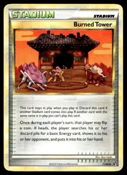 Burned Tower Undaunted Uncommon 71/90 2010 Pokemon TCG - Image 1