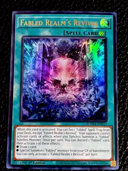 Fabled Realm’s Revival BLMM-EN015 Yugioh 1st Ed. (New) Ultra Rare - Image 1