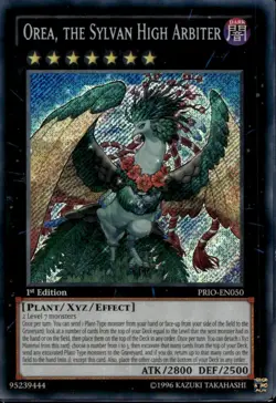 Orea, the Sylvan High Arbiter 1st Ed Secret Rare PRIO-EN050 Yu-Gi-Oh! - Image 1
