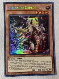 Yu-Gi-Oh - Lacrima the Crimson Tears - MP25-EN100 - Prismatic Secret Rare NM - Image 1