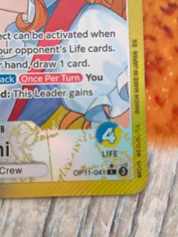 One Piece TCG Nami (Alternate Art) OP11-041 - NEAR MINT - A Fist of Divine Speed - Image 4