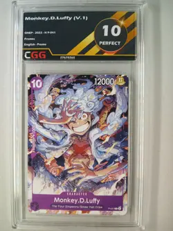 Card One piece Monkey.D.Luffy (P-041) (V.1) Promos CGG 9,5/10+ OP017E - Image 3