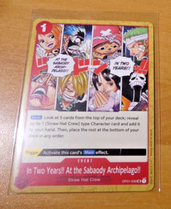 ONE PIECE ROMANCE DAWN ENGLISH CARD GAME CARTE OP01-030 ANGLAIS EN MINT - Image 1