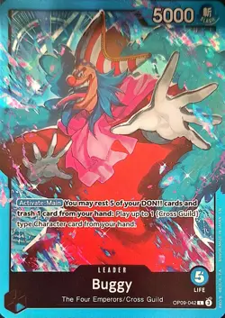 One Piece TCG - Leader Einzelkarte - ST25-001 (OP09-042) Buggy L/EN/NM - Image 1