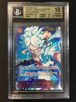 GEAR 5 Alt Art Monkey D. Luffy One Piece 2024 PRB01 Japanese 119 PRISTINE BGS 10 - Image 1