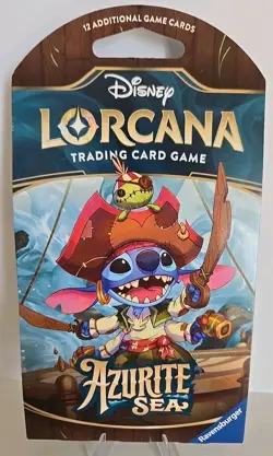 Disney Lorcana Azurite Sea - Sleeved Booster Pack - Image 1