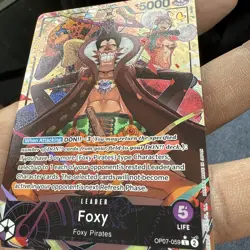 One Piece Card Game Foxy OP07-059 L Alternate Art 500 Years Into The Future - Image 2