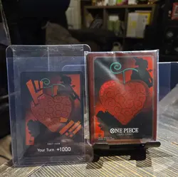 One Piece DF03 Devil Fruit Collection Vol 3 Promo Don Card &Red Sleeves Sealed - Image 1