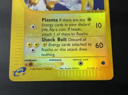 Pokemon Raichu 61/165 Expedition Reverse Holo Rare Card LP Condition - Image 3