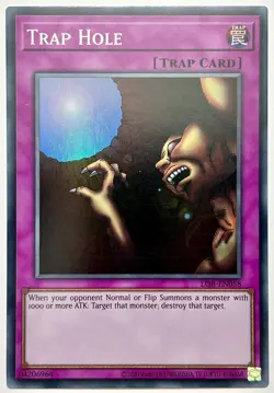LOB-EN058 Trap Hole - Super Rare Unlimited Near Mint YuGiOh Card - Image 1