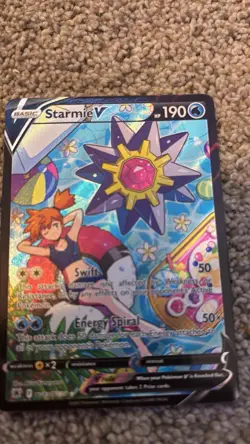 Pokemon Starmie V Ultra Rare Full Art Holo Card Astral Radiance TG13/TG30 - Image 1