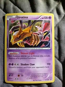 Giratina Cosmos Holo XY184 Pokemon XY Black Star Promo NM Card Never Played - Image 1