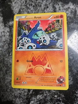 Pokemon Trading Card Game TCG Double Crisis Team Magma's Aron 12/34 - Image 3
