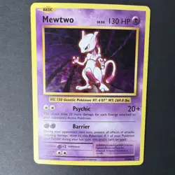 Mewtwo 51/108 XY Evolutions Holo Pokemon Card LP - Excellent Surface 2016 - Image 1
