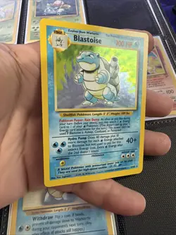 Blastoise 2/102 Base Set Holo Rare 100 HP English Pokemon Card WOTC - Image 2