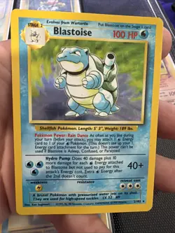 Blastoise 2/102 Base Set Holo Rare 100 HP English Pokemon Card WOTC - Image 3