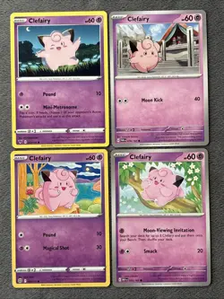 Clefairy Pokemon Cards Lot 2020-2024 - Image 1