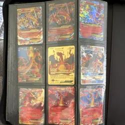 Pokemon TCG Cards Charizard (Fake) Lot of 9 Pokemon Cards Very Cool Charizards - Image 1