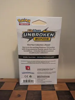 Pokemon Unbroken Bonds 3-Pack Hanger Sun and Moon *New in Box and Factory Sealed - Image 3