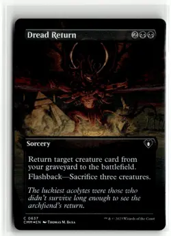 2023 MTG CMM Dread Return C Foil Sorcery #637 - Image 1