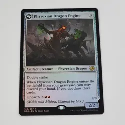 MTG Phyrexian Dragon Engine Foil The Brothers' War NM Magic Artifact Creature - Image 1