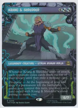 KRANG & SHREDDER (SHOWCASE) 0245 TMNT Magic: The Gathering Foil NM - Image 1