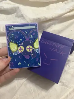 Chinchou Pokemon Island MTG Alter ACEO - Handpainted by ghostiite.ink - Image 4