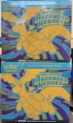 2x Pokemon Mega Evolution Ascended Heroes Elite Trainer Boxes (ETB) - Image 1