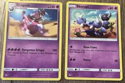 Pokemon Drapion, Skorupi, Musharna, Munna Psychic Type Card Lot (4 Cards) - Image 4