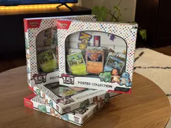 Lot of (4) Pokemon TCG Scarlet & Violet - 151 Poster Collection Box - Image 1