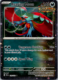 Roaring Moon - 109/162 Cosmos Holo PROMO Pokemon - NM/MINT Temporal Forces - Image 1