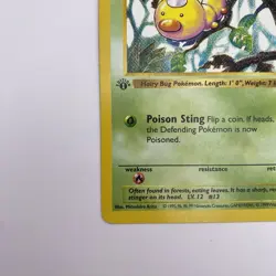 Weedle 69/102 1st Edition Shadowless Base Non Common MP WOTC Pokemon TCG Vintage - Image 5