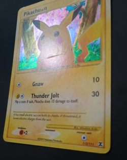 Pikachu 112/111 Rising Rivals Holo Pokemon Card Secret Rare - Image 2