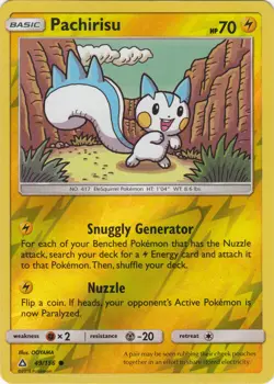 POKEMON CARD REVERSE HOLO PACHIRISU 49/156 NO 417 ELESQUIRREL POKEMON TCG CCG - Image 1