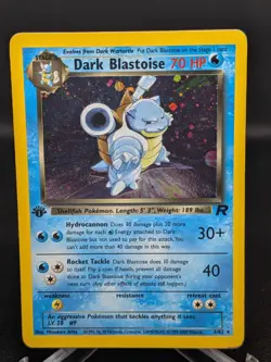 Pokemon TCG Dark Blastoise Holo Rare 1st Edition MP - Image 1