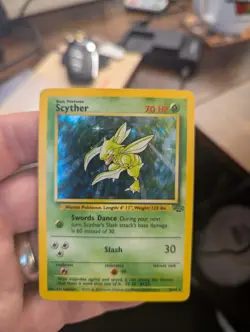 Scyther 10/64 - Jungle Holo - WOTC Pokemon Card - Image 1