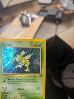 Scyther 10/64 - Jungle Holo - WOTC Pokemon Card - Image 2