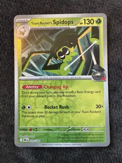 Team Rocket's Spidops 020/182 (REVERSE HOLO) Pokemon TCG: Destined Rivals - Image 1