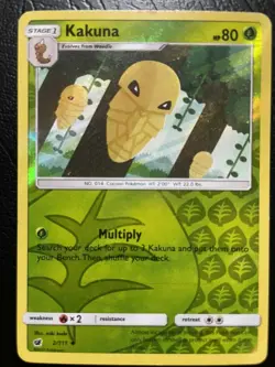 POKEMON CARD REVERSE HOLO KAKUNA 2/111 NO 014 COCOON POKEMON TCG CCG - Image 1