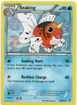 POKEMON CARD SEAKING 28/162 NO 119 GOLDFISH POKEMON TCG CCG - Image 1