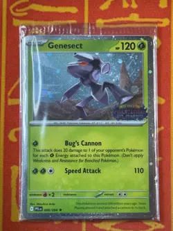 POKEMON TCG GENESECT 008/094 HOLO STAMPED PHANTASMAL FLAMES BEST BUY PROMO - Image 1