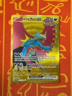 POKEMON TCG ROARING MOON EX 262/182 GOLD FULL ART NEAR MINT PARADOX RIFT - Image 1