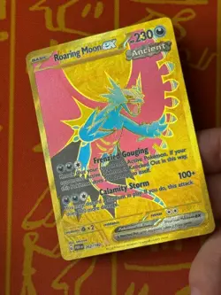 POKEMON TCG ROARING MOON EX 262/182 GOLD FULL ART NEAR MINT PARADOX RIFT - Image 3