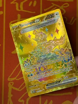 POKEMON TCG TERAPAGOS EX 180/131 GOLD FULL ART NEAR MINT PRISMATIC EVOLUTION - Image 3